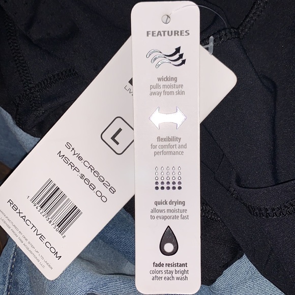 🆕*RBX High Rise Active Wear Leggings•Ankle Length•Thigh Pocket •Compression•Dry - Picture 13 of 16